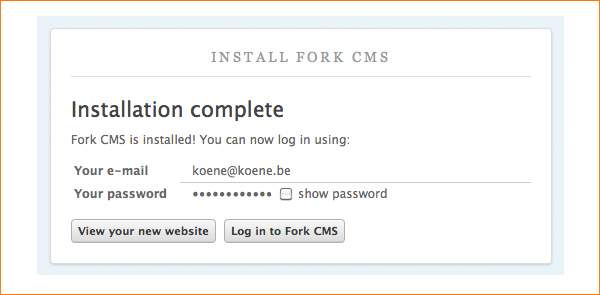Fork CMS Tagz